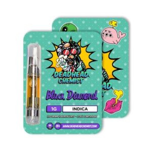 Deadhead Chemist THC Vape Cartridge 1G | Black Diamond Indica - Deadhead Chemist